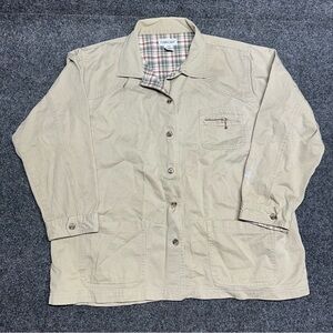 Vintage barn chore jacket Tan 100% cotton gorpcore cabincore cottage equestrian